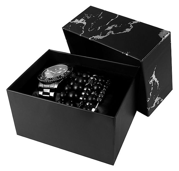 EXCELLANC Schmuckset 2800091 Excellanc Geschenkset Herrenarmbanduhr und fün günstig online kaufen