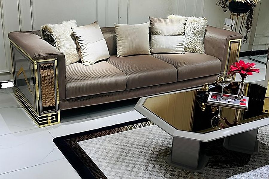 JVmoebel Sofa Komfortsofa Designersofa Sofa 3 Sitzer Polstersofa Dreisitzer günstig online kaufen
