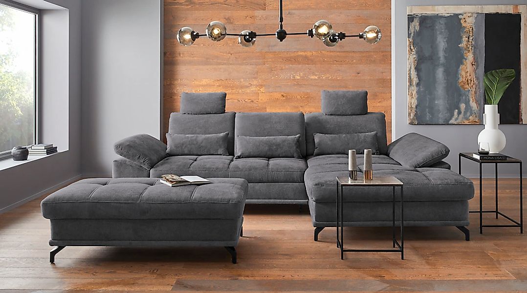 OTTO home Ecksofa "Costello L-Form, B: 301 cm mit Sitztiefen-, Armteilverst günstig online kaufen