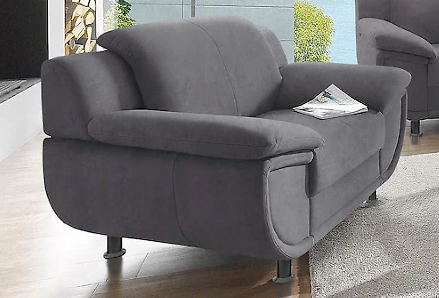 TRENDMANUFAKTUR Sessel »Rondo, Breite 121 cm, breite Armlehnen, Füße schwar günstig online kaufen
