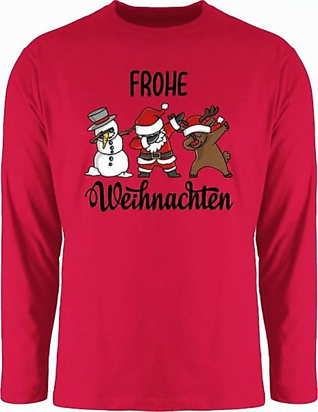 Shirtracer Rundhalsshirt Dabbing Frohe Weihnachten I Schneemann I Weihnacht günstig online kaufen