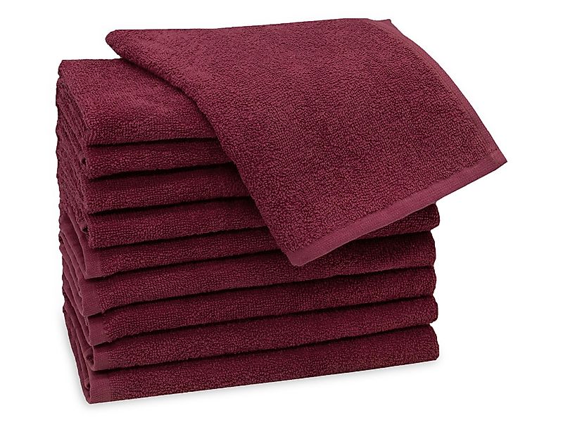 ZOLLNER Gästehandtücher, Walkfrottier (10-St), 30 x 50 cm, 100% Baumwolle, günstig online kaufen