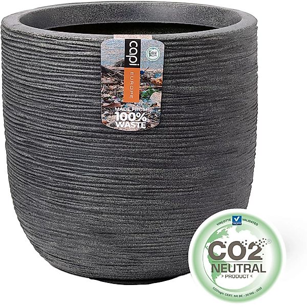 Capi Topf Waste Rib Grau 35 cm x 34 cm günstig online kaufen