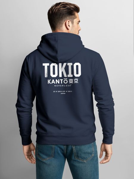 Neverless Hoodie Hoodie Backprint Herren Tokyo günstig online kaufen