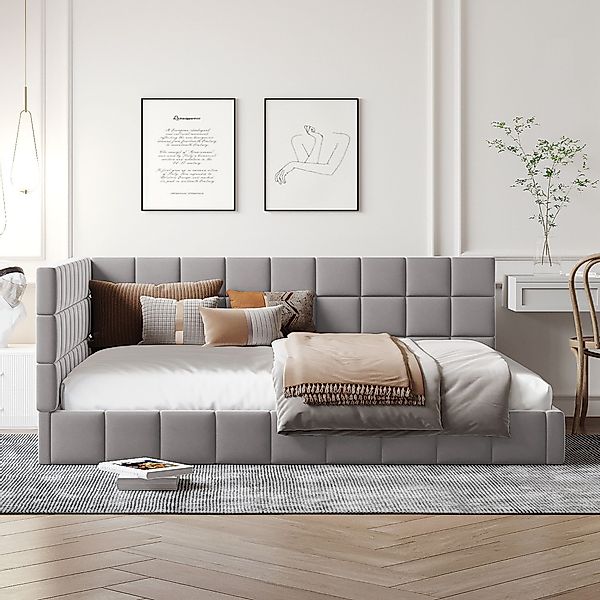 Flieks Polsterbett, Samt Daybett Tagesbett Schlafsofa günstig online kaufen
