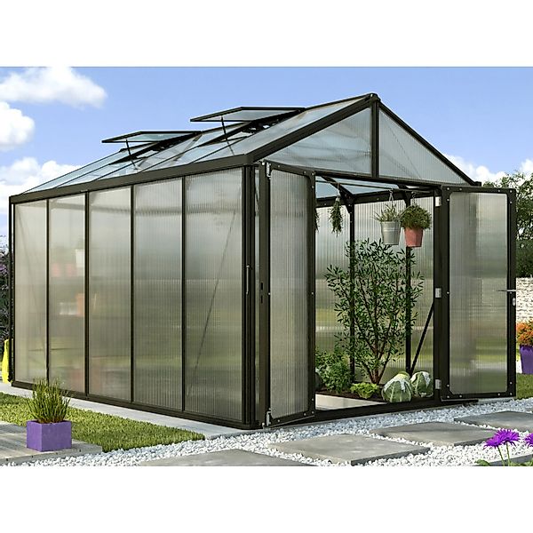 Vitavia Gewächshaus Zeus Comfort 10000 Schwarz 10 m² günstig online kaufen