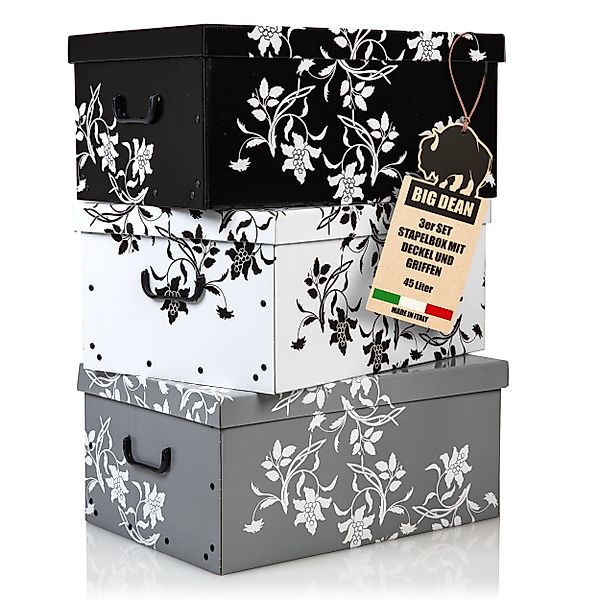 BigDean Aufbewahrungsbox 3 Große Ordnungsboxen mit günstig online kaufen