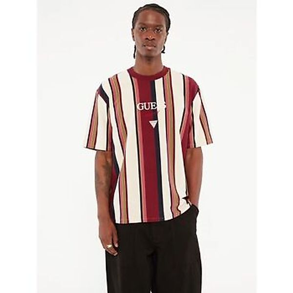 Guess  T-Shirts & Poloshirts M4BI56 K8FQ4 GO VERTICAL STRIPE-F5E9 WINE günstig online kaufen