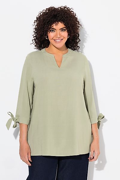 Ulla Popken Longbluse Bluse Ärmelschleife A-Linie günstig online kaufen