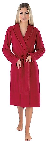 Wewo fashion Damenbademantel 4030, Midilänge, Leichtfrottier, günstig online kaufen