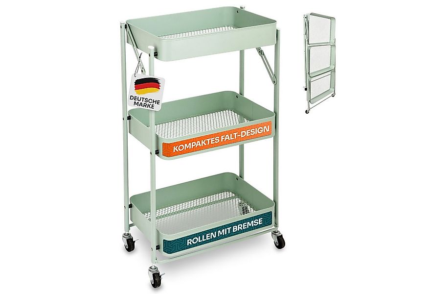 Gardissimo Beistellwagen klappbar mit 4 Rollen aus Metall, (komplett-Set), günstig online kaufen
