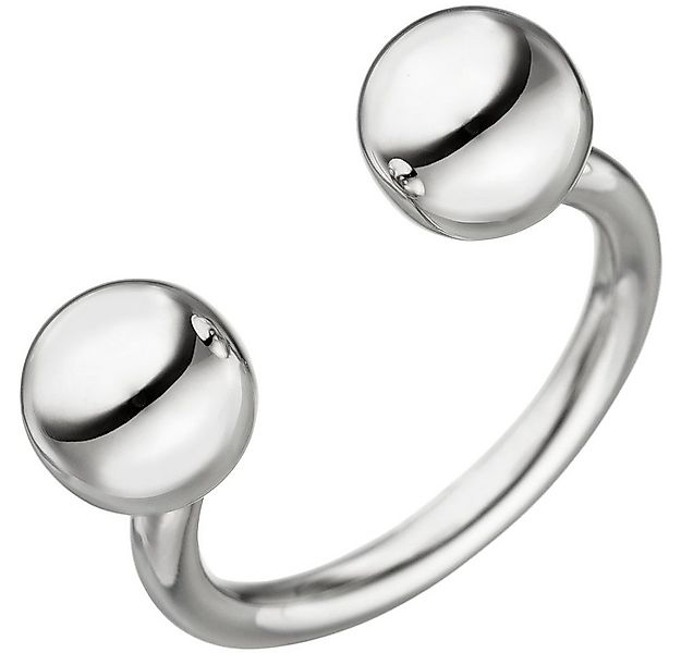 Schmuck Krone Silberring Kugelring Kugel 8mm, 925 Silber, offen, Silber 925 günstig online kaufen