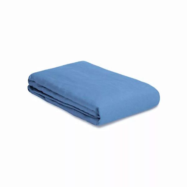 Bettbezug 200 x 200 cm  textil blau / Gewaschenes Leinen (zerknittertes Aus günstig online kaufen