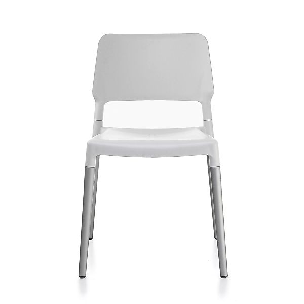 Santa + Cole - Belloch Stuhl - weiß/Gestell aluminium günstig online kaufen