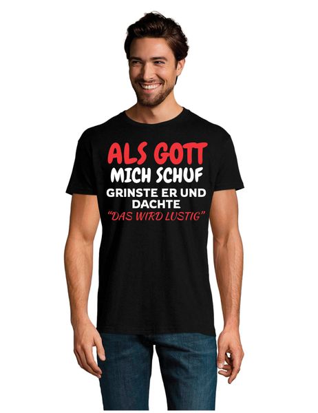 Youth Designz T-Shirt Als Gott mich günstig online kaufen