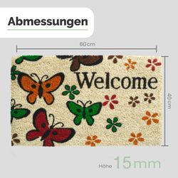 Entrando Fußmatte Kokosfußmatte, Rechteckig, Höhe: 15 günstig online kaufen