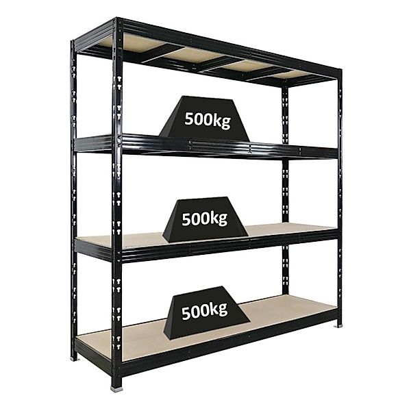 PROREGAL Profi Schwerlastregal Rhino HxBxT 200x200x60cm 4 Spanplatten-Ebene günstig online kaufen