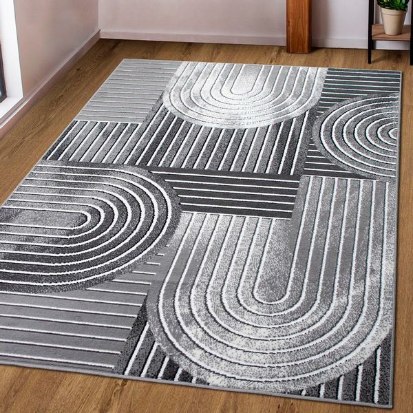 my home Teppich "Lysandra" rechteckig 8 mm Höhe 3D-Effekt, softer Kurzflor, günstig online kaufen