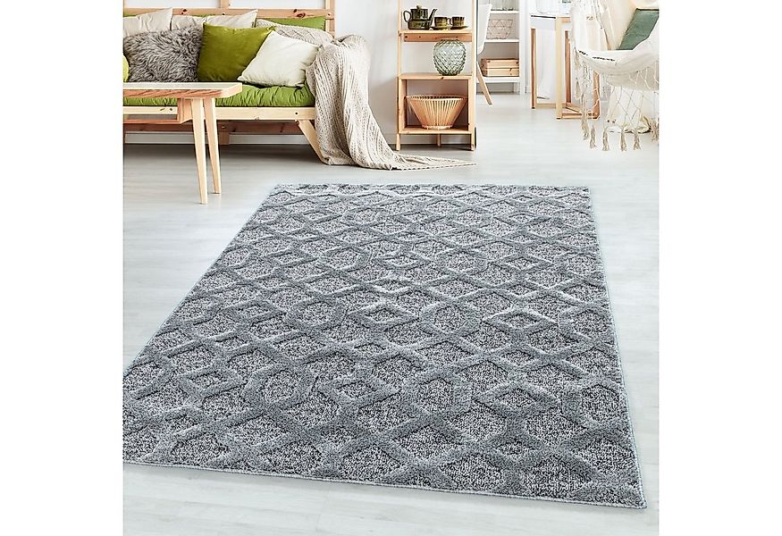 SIMPEX24 Teppich Geometrisch Design, Läufer, Höhe: 20 mm, Teppich Wohnzimme günstig online kaufen