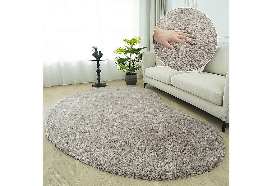 LeGer Home by Lena Gercke Hochflor-Teppich Halrum, einfarbig, besondere For günstig online kaufen