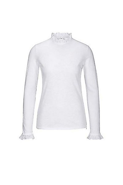 RICHROYAL Langarmshirt Organic Slub Frill Longsleeve günstig online kaufen