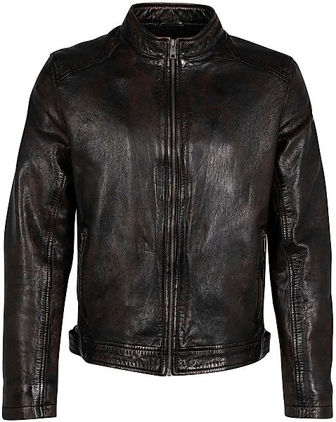Mauritius Lederjacke MMAdelmo mti Reißverschluss, Stehkragen günstig online kaufen