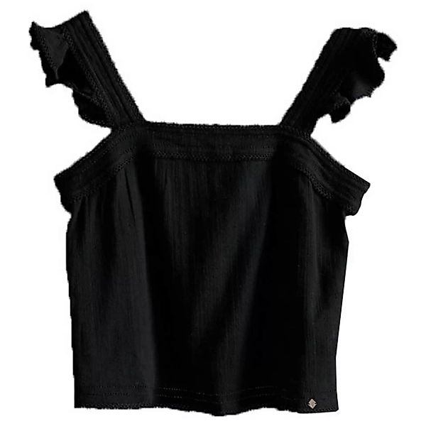Superdry Layne Textured Lace Ärmelloses T-shirt 2XS Black günstig online kaufen