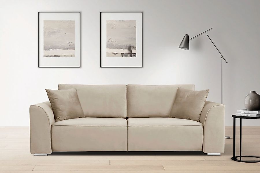 INOSIGN 3-Sitzer "BEATRICE, B: 250 cm - wahlweise mit Bettfunktion" u. Bett günstig online kaufen