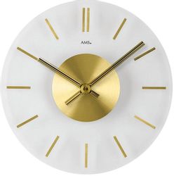 AMS Wanduhr »W9319« Quarzuhr,Glas,Wohnzimmer,Esszimmer,Küche,Arbeitszimmer, günstig online kaufen