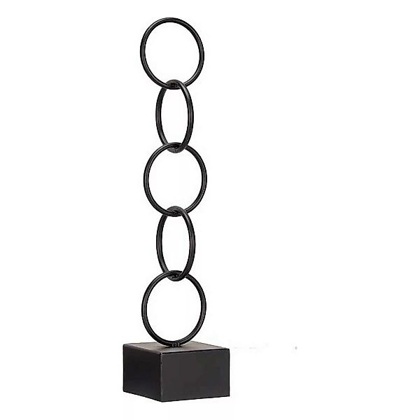 Deko-figur Ringe Schwarz Metall (12,5 X 60,5 X 12,5 Cm) günstig online kaufen