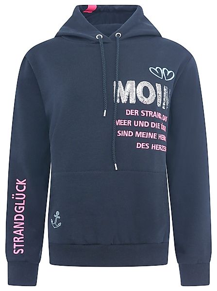 Zwillingsherz Hoodie "Moin Strandglück" Fronttaschen, innen günstig online kaufen