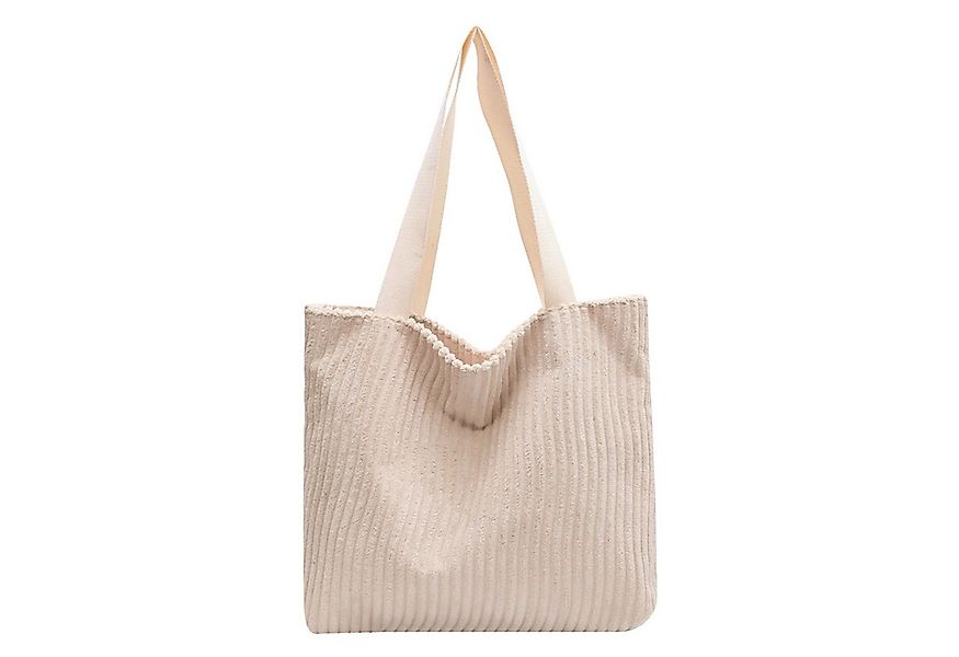 Refttenw Umhängetasche Cord Tasche,Shopper Tasche,Damen Tote Bag mit Reißve günstig online kaufen