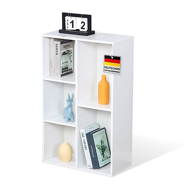 Floordirekt Bücherregal Arkansas, weißes Standregal mit günstig online kaufen