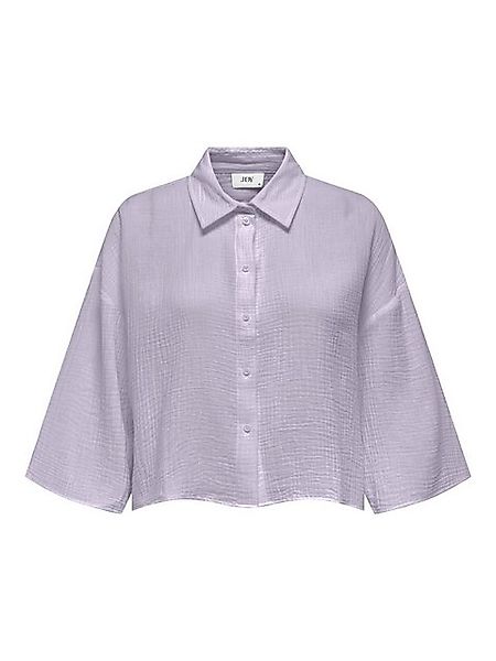 JACQUELINE de YONG Blusenshirt Legere Crepe Bluse Weite Ärmel 3/4 Hemdkrage günstig online kaufen