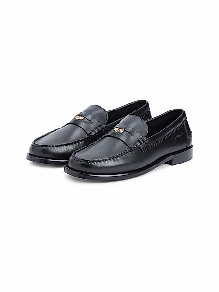 Tommy Hilfiger Loafer "HILFIGER PENNY CRUST LTH LOAFER" Slipper, Businesssc günstig online kaufen