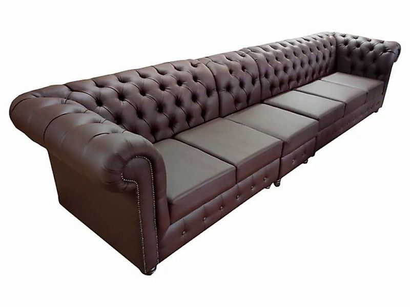 JVmoebel Sofa, Chesterfield Big Sofa Couchen Ledersofa xxl Big Sofas Braun günstig online kaufen