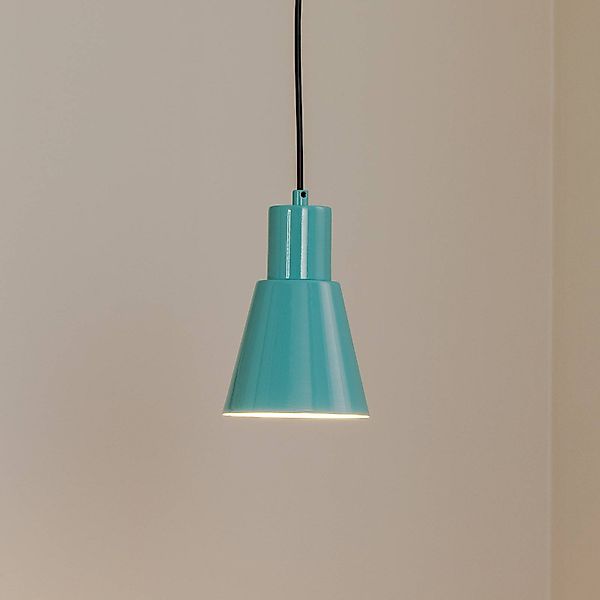 Hängeleuchte Konikkem, türkis, Metall, Ø 14 cm, E27 günstig online kaufen