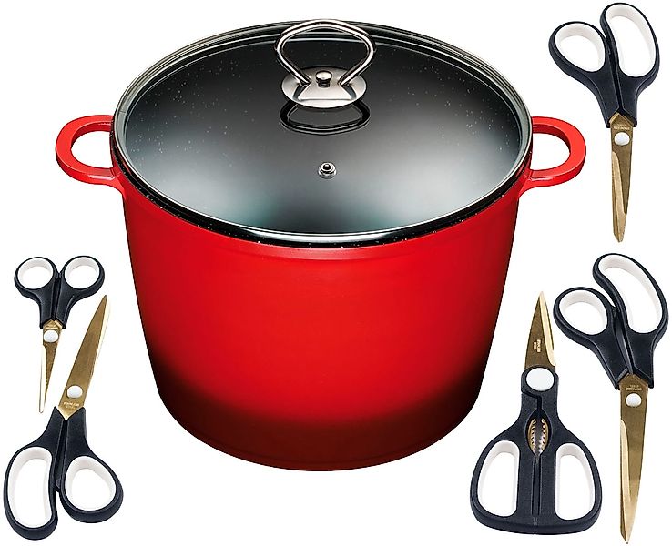 KING Suppentopf Set, 7 Stk. tlg. Aluminiumguss günstig online kaufen