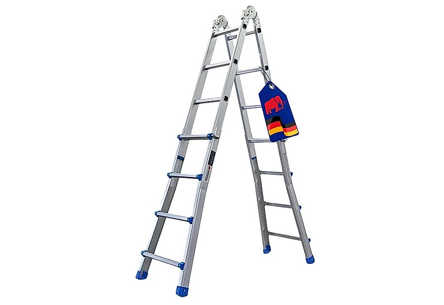 PROREGAL® Vielzweckleiter APOLLO 3-in-1 Aluminium 4x4 Sprossen 4 m Höhe 150 günstig online kaufen