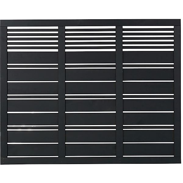 Sichtschutzzaun Silence Nadelholz Schwarz 176 cm x 140 cm günstig online kaufen