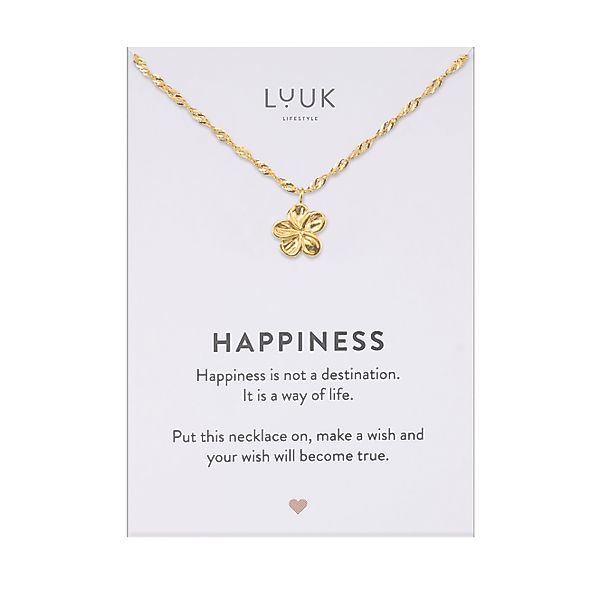 LUUK LIFESTYLE Kette mit Anhänger Blumen, günstig online kaufen