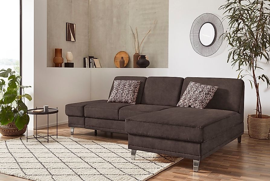 sit&more Ecksofa "Clio L-Form", wahlweise mit Bettfunktion oder Vorziehsitz günstig online kaufen