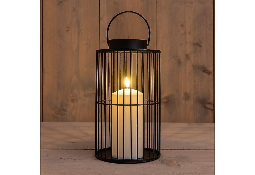 Spetebo LED Laterne Metall mit Timer für Außen und Innen, spritzwassergesch günstig online kaufen