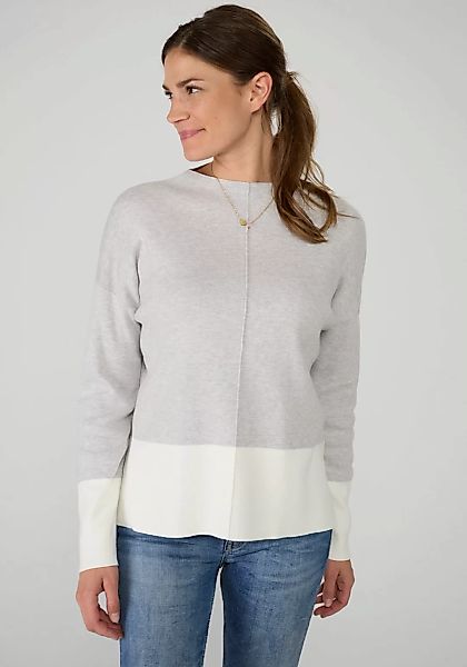 Lieblingsstück Strickpullover Pullover KristieEP mit Farbeinsatz günstig online kaufen