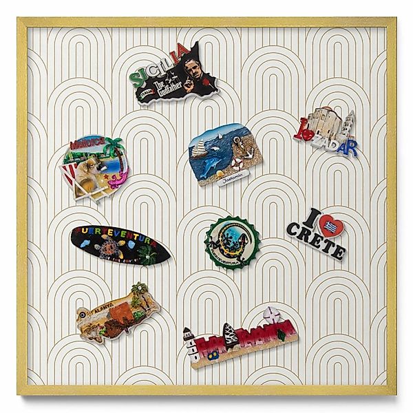 Tulup Magnettafel Wanddekoration Magnettafel bedruckt Lineare Regelmäßige B günstig online kaufen