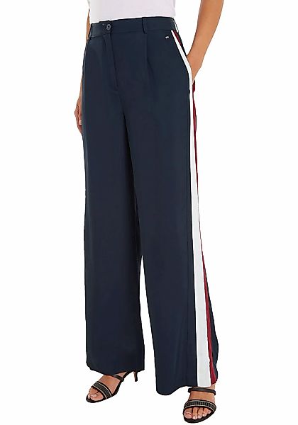 Tommy Hilfiger Webhose "WIDE LEG PIECED GBL STP PANTS", mit Global Stripe a günstig online kaufen