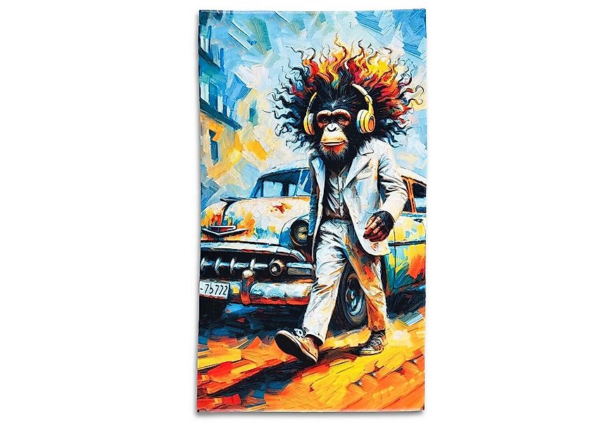ESPiCO Strandtuch Monkey Oldtimer, Frottee-Velour (1-St), Schimpanse, Affe, günstig online kaufen