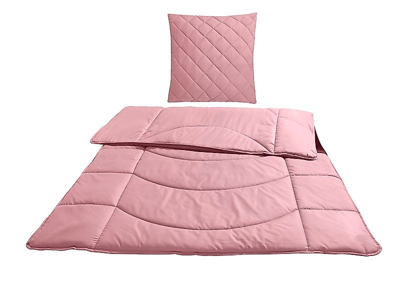 my home Steppbett + Kopfkissen »Microlux, Bettdecke 135x200 cm, 155x220 cm« günstig online kaufen
