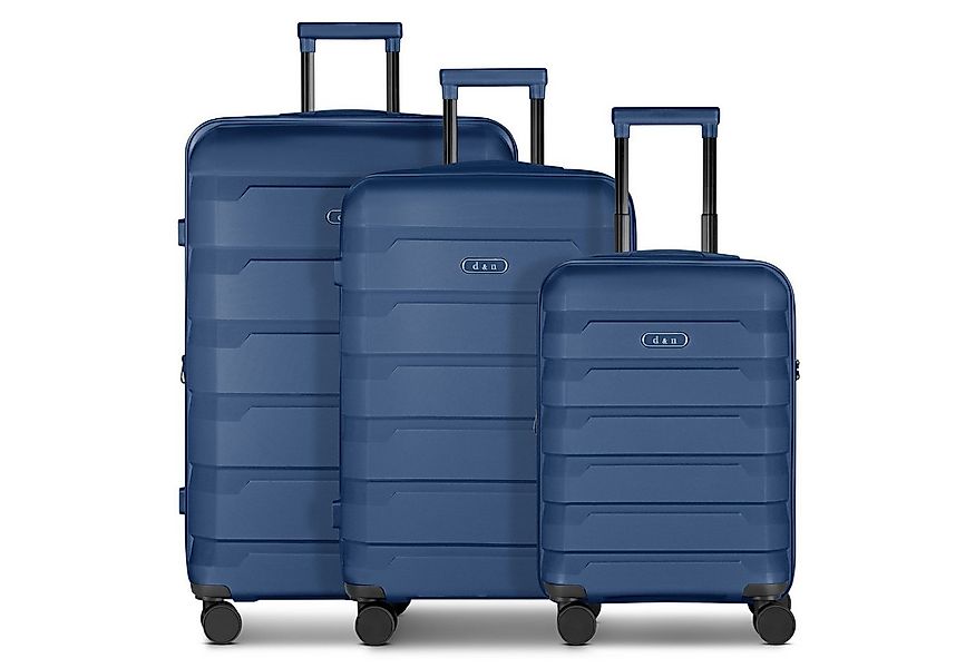 D&N Trolleyset South Dakota, 4 Rollen, (3-teilig, 3 tlg), ABS günstig online kaufen