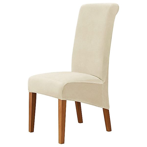 Coonoor Stuhlhusse Velvet Stretch Esszimmerstuhl Husse, günstig online kaufen